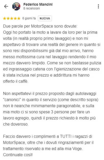 recensione Motor Space